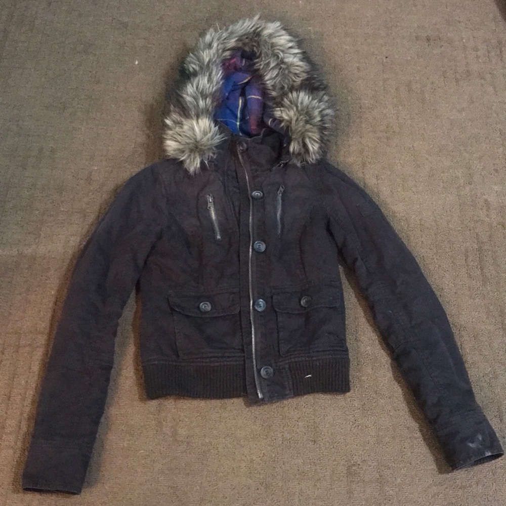 Abercrombie and Fitch jacket with fur hood